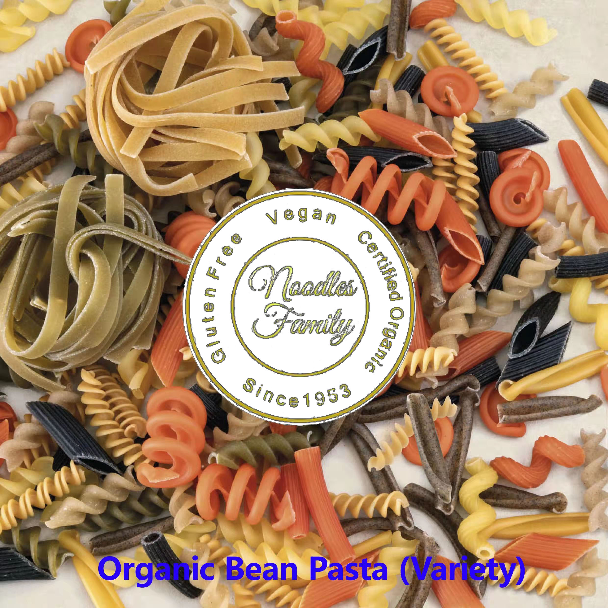 产品二：有机意式豆丝面(各种形状)-Organic Bean Pasta(variety).jpg